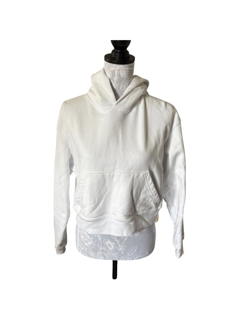 Yellow The Label Womens Hoodie White Heavyweight Size Xsmall